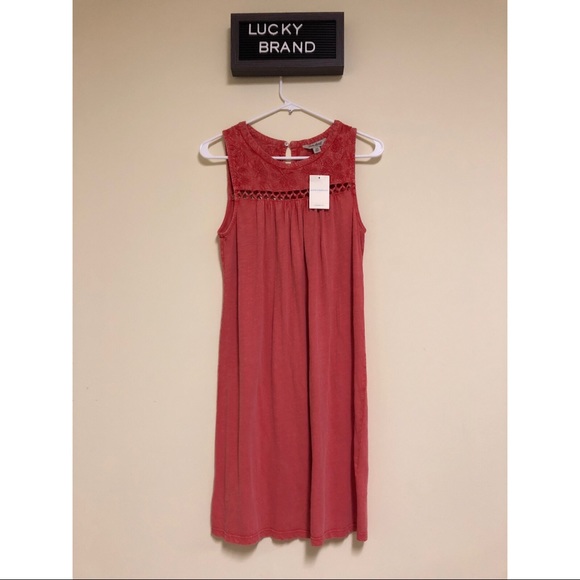 Lucky Brand NWT Red Coral Dress, XS! - Picture 5 of 5